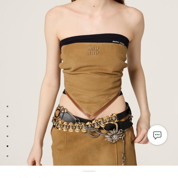 Miu Miu suede bandanna top - Picture 3 of 5